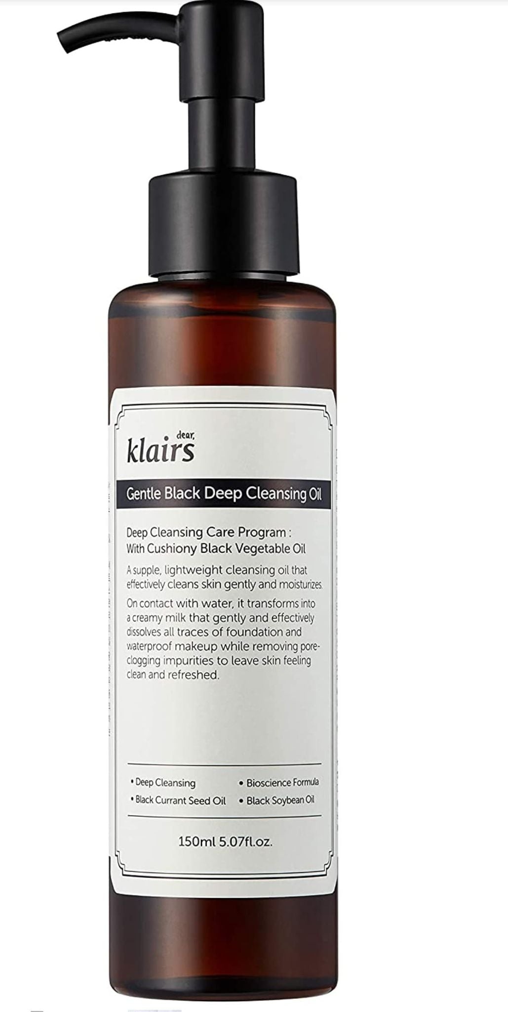 KLAIRS -  Gentle Black Deep Cleansing Oil